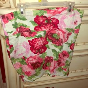 Floral mini skirt